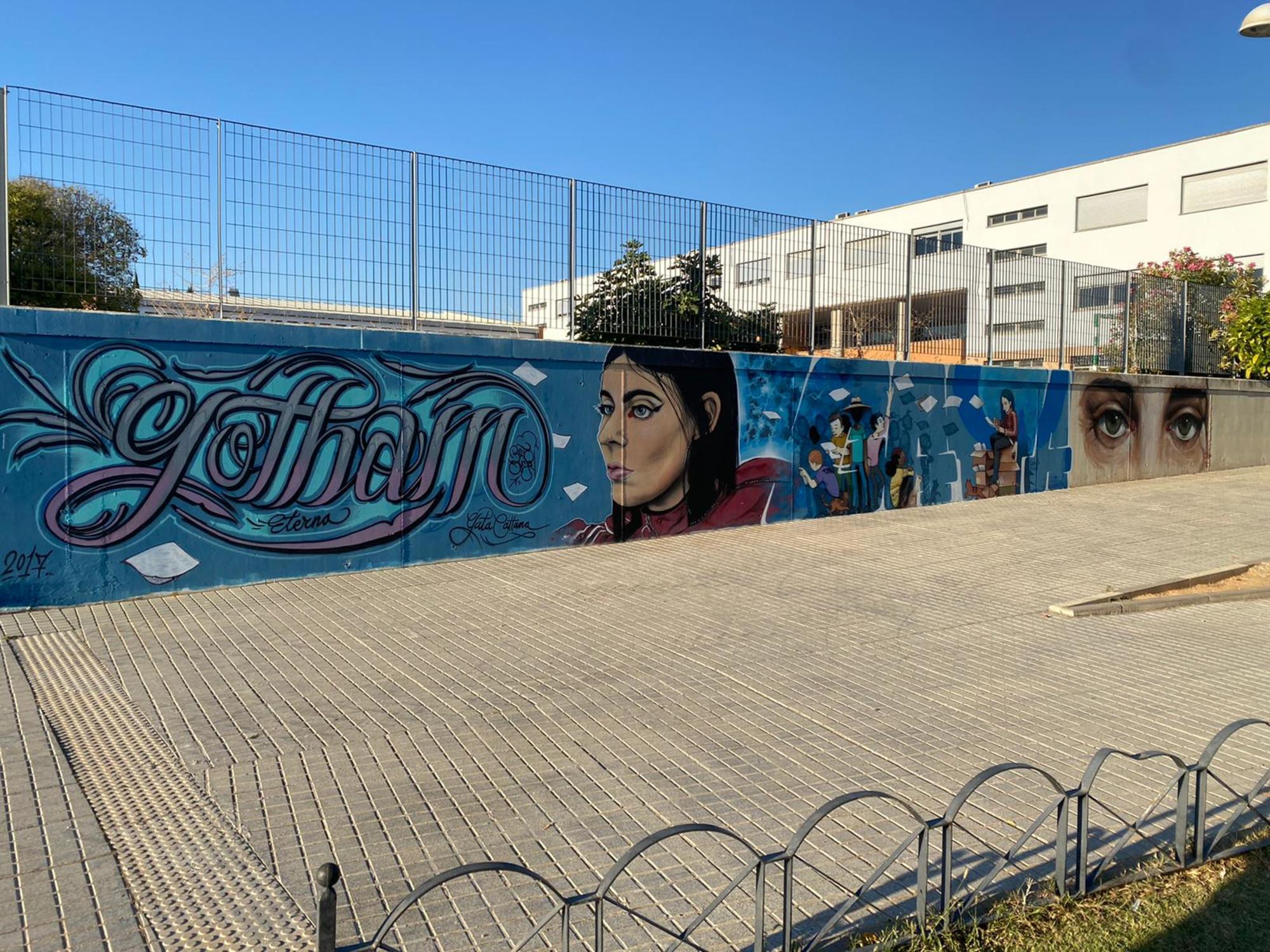 Mural Gata Cattana Adamuz